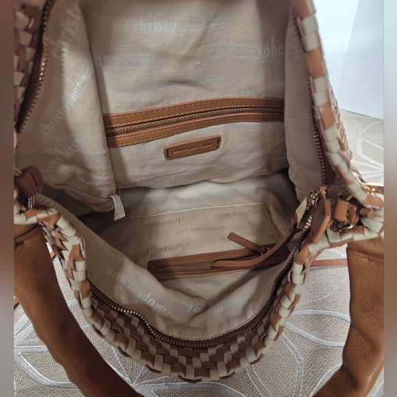 Christopher Kon Woven Leather Shoulder Bag/Crossbody! - Picture 9 of 13